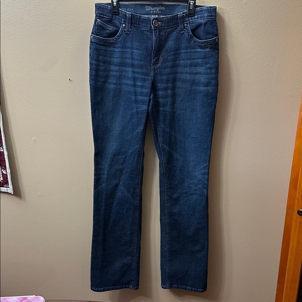 Wrangler Women's Dark Blue Q-baby Riding Jeans